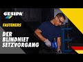 Gesipa e-FAST PolyGrip-Schaltschrankniet Flachrundkopf Alu/Edelstahl A2 3,2 x 8,0 Video