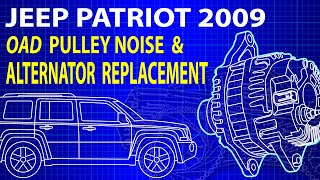 JEEP PATRIOT 2009 OAD PULLEY NOISE & ALTERNATOR REPLACEMENT