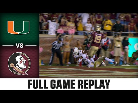 Miami vs. Florida State Full Game Replay | ACC Football Classic (2017)