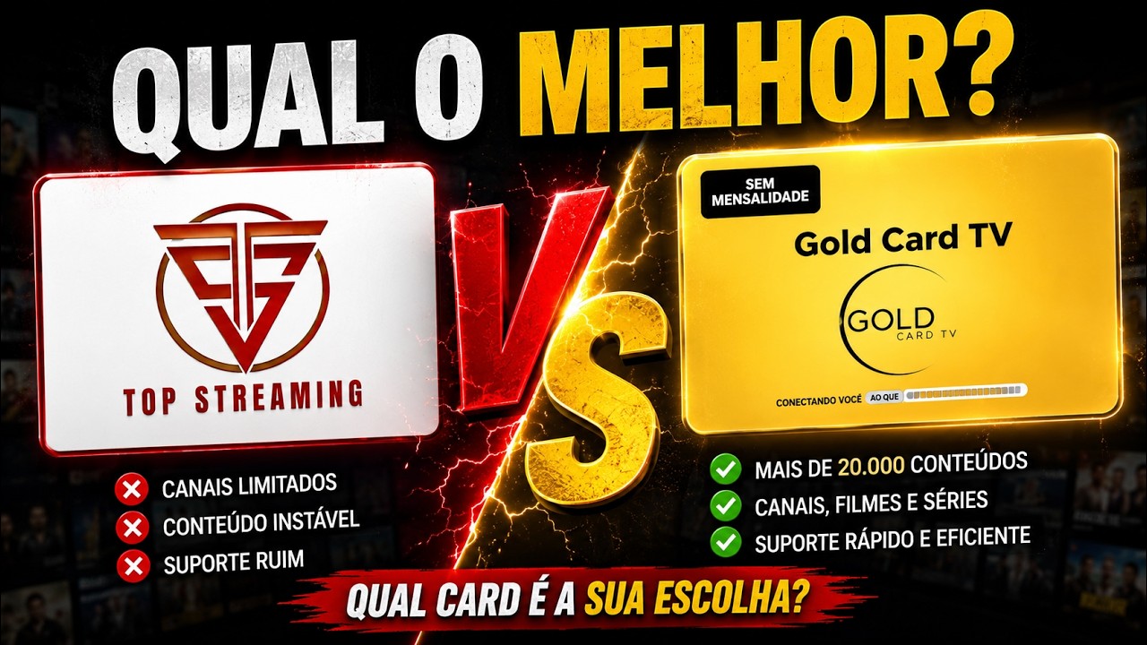 🚨 DUELO 2026: GoldCard ou Top Streaming? Só um vale a pena! Veja o comparativo real antes de comprar