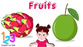 Download lagu Belajar Bahasa Inggris Mengenal Nama Buah Diva 3 | 123 English For Kids | Kartun Anak Channel mp3