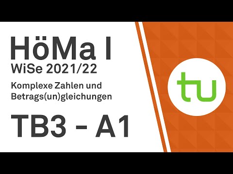 Komplexe Zahlen und Betrags(un)gleichungen - TU Dortmund, Höhere Mathematik I (BCI/BW/MLW)
