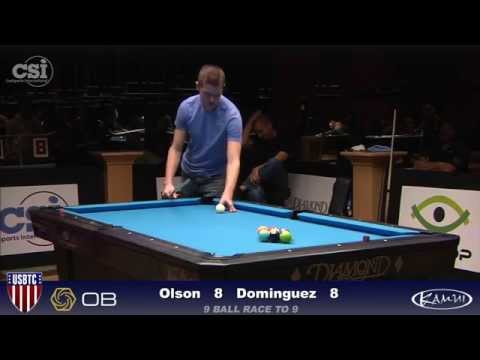2015 USBTC 9-Ball: Danny Olson vs Oscar Dominguez (Part 2)