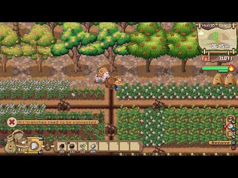 New irrigation layout in Roots of Pacha