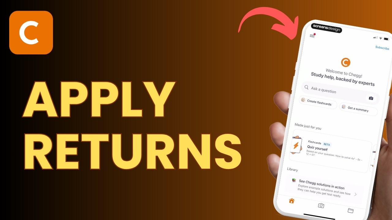 How to Apply for Chegg Returns