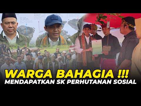 MENYAMPAIKAN SALAM DARI PRESIDEN PRABOWO UNTUK RAKYAT PENERIMA SK PERHUTANAN SOSIAL DI NTB