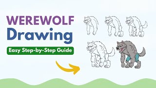 🌕 How to Draw a Werewolf - Step-by-Step Guide to Master a Beastly Transformation! 🐺