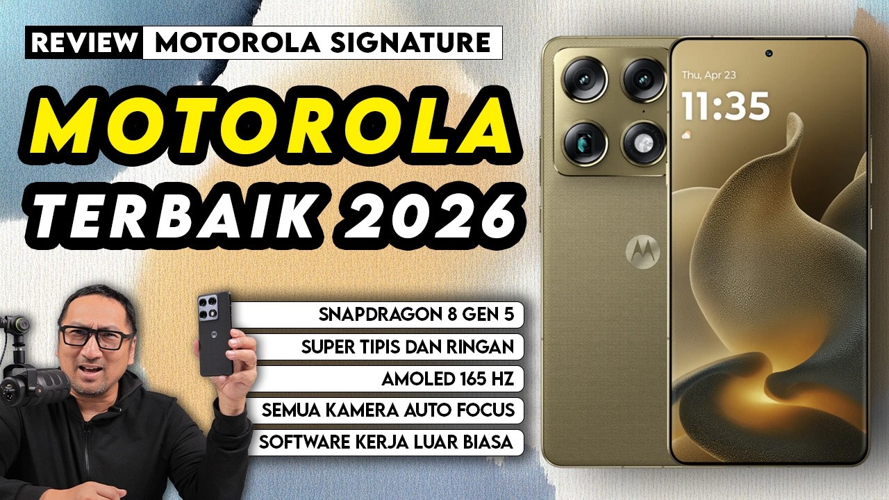 Smartphone Terbaik Motorola 2026: Review Motorola Signature