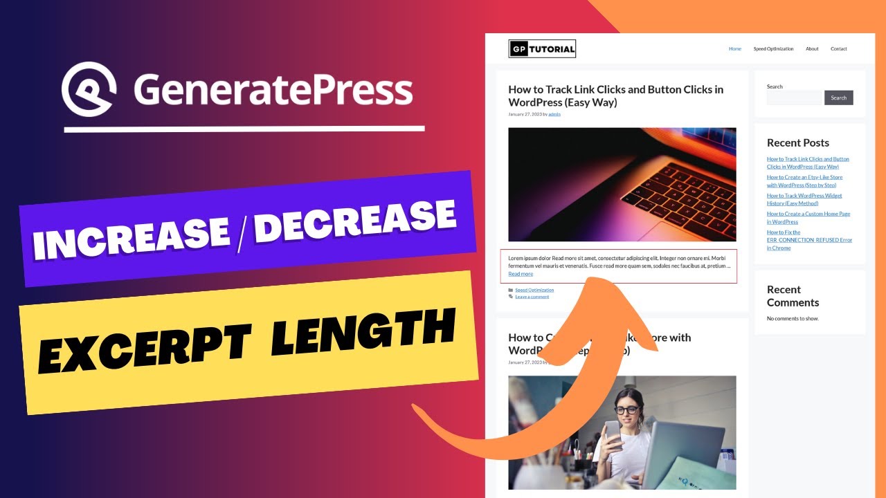 How to Change the Excerpt Length in GeneratePress Free and Pro Theme?