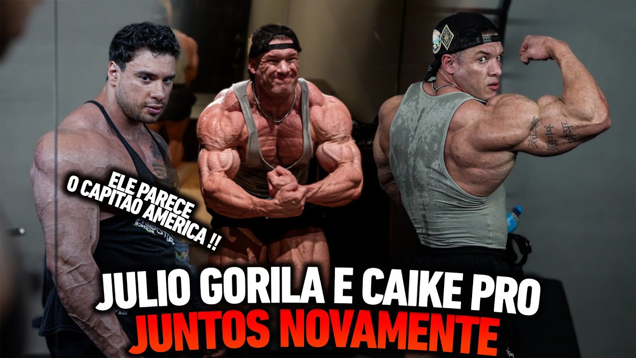 CAIKE PRO E JULIO GORILA JUNTOS NOVAMENTE - GORILA SE ASSUSTOU COM O TAMANHO DO CHAMPS !!!