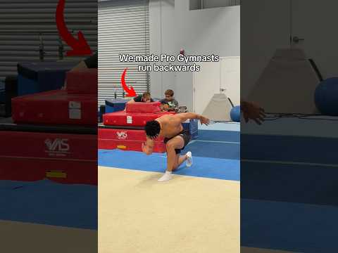 Pro Gymnasts Run Backwards #reverse #running #gymnastics #athlete