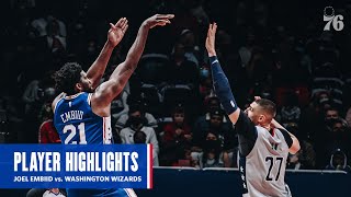 [高光] Joel Embiid  36 Pts 8 Rebs VS Wizards