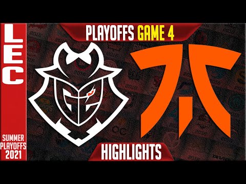 G2 vs FNC Highlights Game 4 | LEC Playoffs Summer 2021 Round 3 | G2 Esports vs Fnatic G4