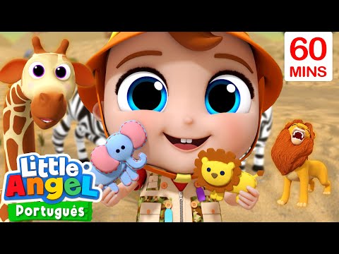Os Animais Favoritos do Bebê João | Músicas Infantis em Português 🎵 | 1 Hora de Little Angel Brasil