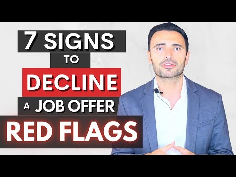 Signs You Should Decline A Job Offer - Interview Red Flags