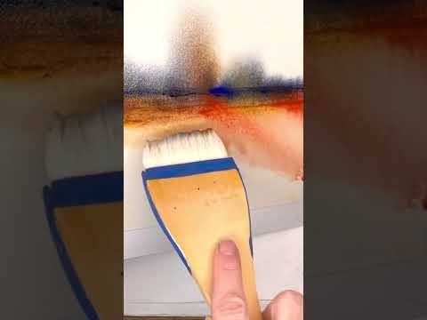 EASY watercolor Abstract Landscape