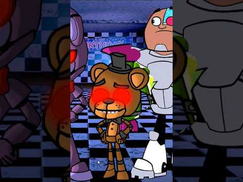 Teen Titans GO transforms into Five Nights at Freddys characters SETC #teentitansgo #fnaf #shorts