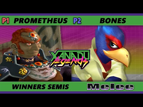 Xanadu Legends Winners Semis - Prometheus (Ganondorf) Vs. Bones (Falco) Smash Melee - SSBM