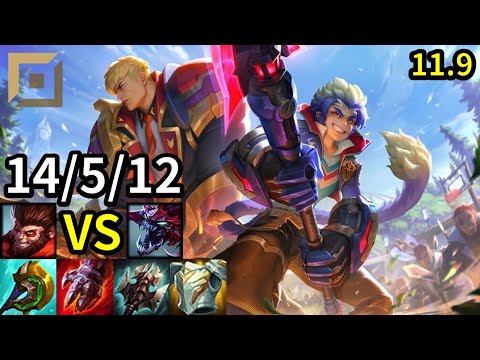 Wukong Top vs Cho'Gath - KR Master | Patch 11.9