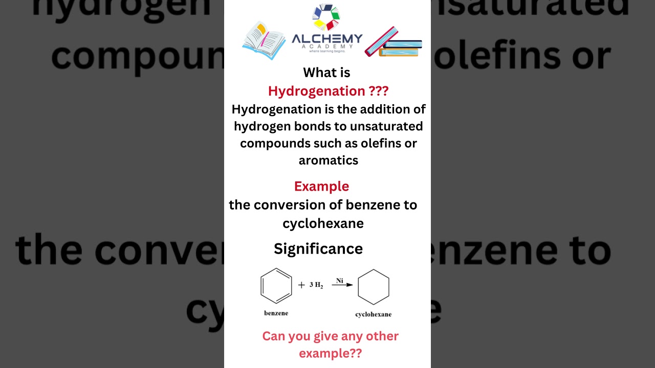 What is hydrogenation ?