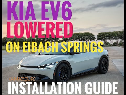 Installing lowering springs on my Kia EV6 (Ioniq5 compatible) - EIbach Pro-Kit: Step-by-step guide