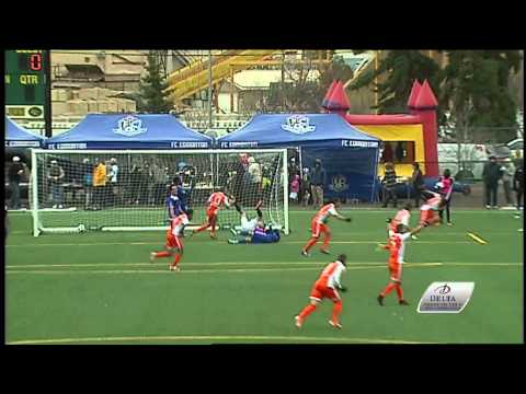 Carolina Railhawks' Nacho Novo opens the scoring vs. FC Edmonton