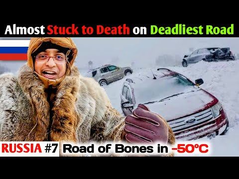 Travelling on Deadliest Road of Russia to Oymyakon 🇷🇺😱