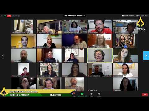 Audiência Pública Remota - Patrimônio Cultural - 31/08/2020