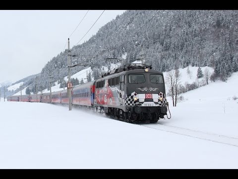 Turnuszüge auf der Giselabahn von Hochfilzen bis Wörgl am 16.02.13