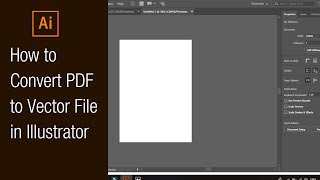 How to Convert PDF to Vector File in Illustrator