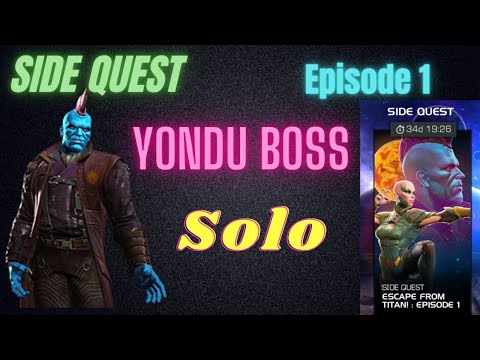 Escape from titan Episode one Yondu boss solo by Cosmic ghost rider mcoc hearthacker Side quest