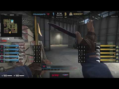 GODSENT vs mousesports Vertigo  cs summit 6  2020 Online EU Group Stage   Game 2