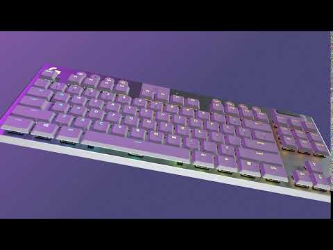 Belaidė Mechaninė žaidimų klaviatūra Logitech G915 TKL, RGB, Lightspeed, Stilius: Tactile, Išdėstymas: Šiaurės šalių video