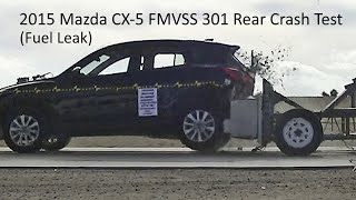 2014-2016 Mazda CX-5 FMVSS 301 Rear Crash Test (50 Mph - Fuel Leak - After 6/2013)