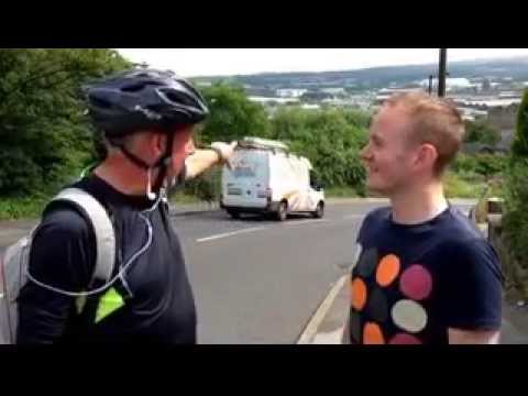 Testing the Tour De France route in South Yorkshire