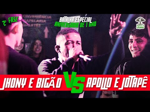 (ATACOU A PRÓPRIA DUPLA 😱) JHONY E BIG MIKE X APOLLO E JOTAPÊ | 2° FASE | 1 ANO BATALHA DO LÍBANO|SP