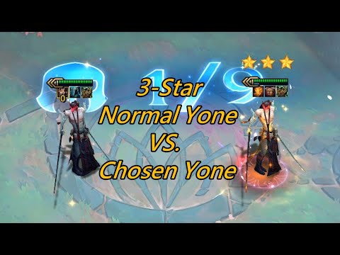 TFT Set 4 Dream Chasing Series: 3-Star Normal Yone VS. Chosen Yone