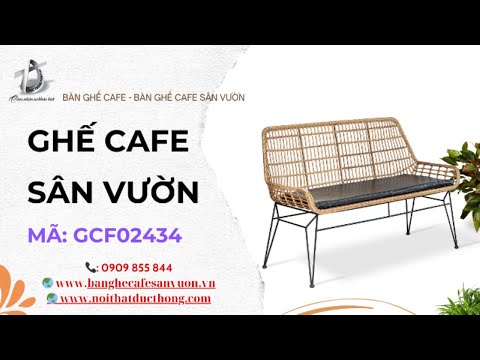 hình ảnh Video giới thiệu sản phẩm Ghế Cafe Sân Vườn GCF02434 | Nội Thất Đức Thông Dĩ An 5