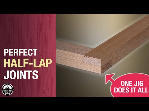 Perfect Half-Lap Joints with One Simple Jig // Woodworking