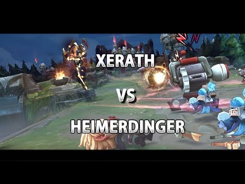 LoL - Xerath vs Heimerdinger Patch 8.5 Gameplay