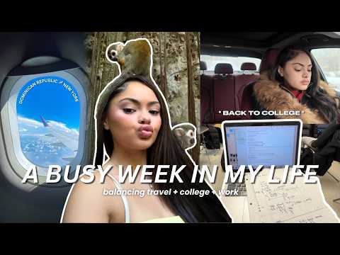 busy week in my life: balancing college + content creation + traveling