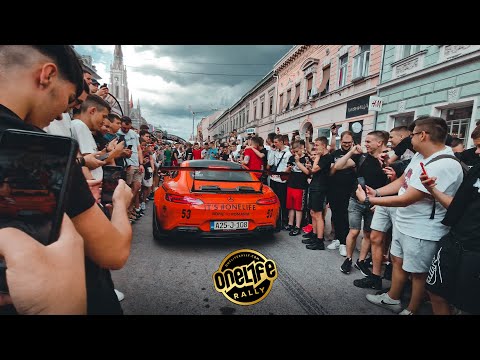 One Life Rally 2023 - Novi Sad Checkpoint - Supercars Arriving