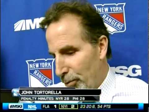 Tortorella Takes On Larry Brooks Tortorella Takes On Larry Brooks