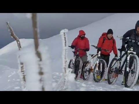 Cu Bicicleta Iarna - Muntii Baiului ( Culmea Zamora)