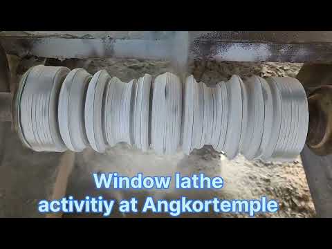 Short window lathe activity of Angkor Wat temple