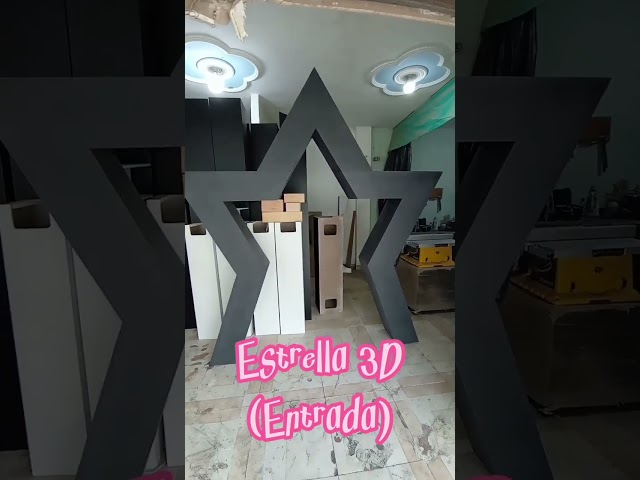 Vídeo relacionado con Estrella fugaz de madera MDF - Manualidades para decoración 46 cm-50 cm, paquete de: 50 piezas, ancho: 46 cm