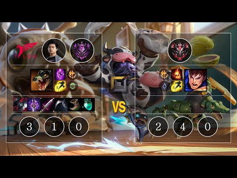 TLN Hanabi Renekton vs Garen Top - KR Master Patch 10.10