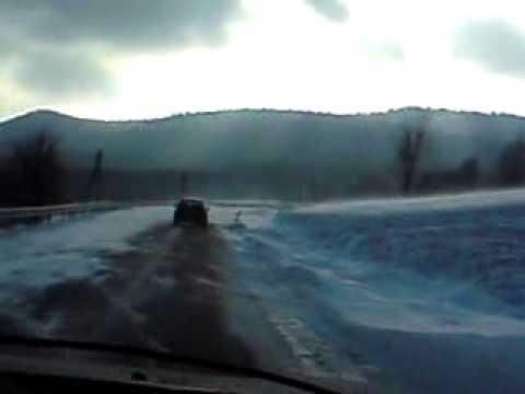 Droga Nowy Żmigród - Krempna 6.01.2011.