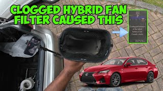 Lexus Hybrid Cooling Fan Filter removal and Clean | DIY