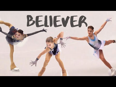 3A: Trusova, Shcherbakova, Kostornaia - Believer | Figure Skating